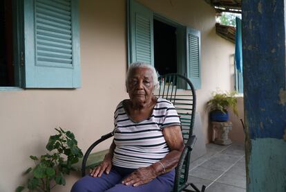 Albertina dos Santos, de 95 años, habitante del Quilombo do Campinho.