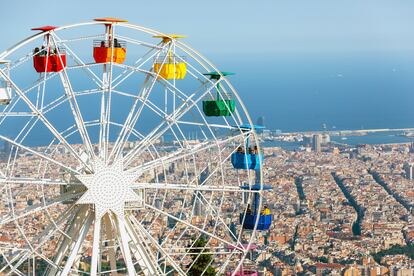 Vista de Barcelona desde el monte Tibidabo.