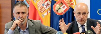 El presidente de Canarias, Ángel Víctor Torres, y el del Cabildo de Gran Canaria, Antonio Morales, en una foto de archivo