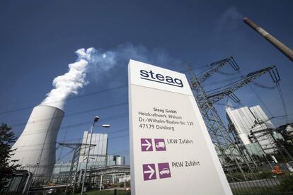 Una central eléctrica de la compañía Steag en Duisburg, Alemania. La compañía quiere cerrar la mitad de sus centrales eléctricas que supondrían el despido de 1000 empleados en Alemania.