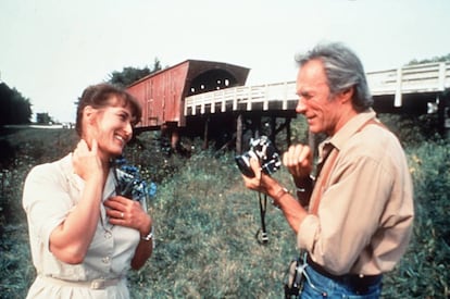 Meryl Streep e Clint Eastwood em uma cena de ‘As Pontes de Madison’.
