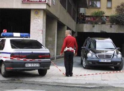 Lugar donde fue asesinado José María Lidón, en Getxo (Vizcaya), el 7 de noviembre de 2001.