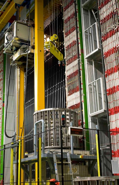 El detector Opera, situado en el centro de Italia, que ha participado en el experimento sobre neutrinos.