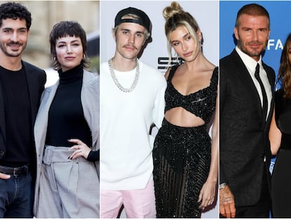 Chino Darín, Úrsula Corberó, Justin Bieber, Hailey Baldwin, David Beckham y Victoria Beckham.