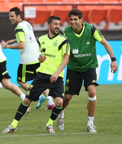 Villa y Javi Martinez