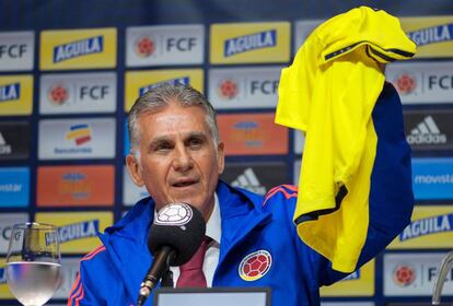 Queiroz, durante su presentación.