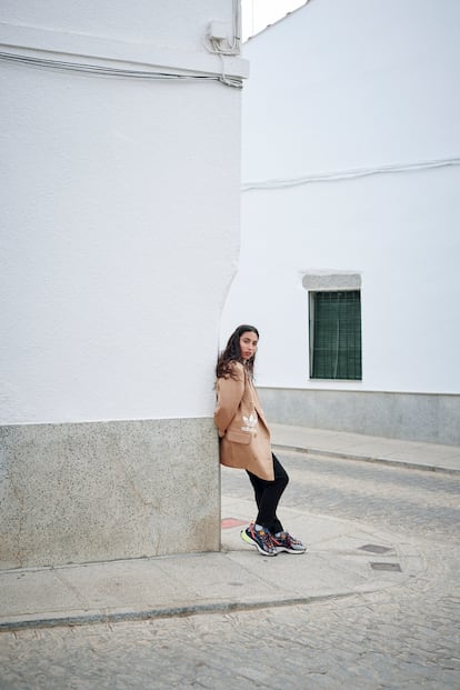 María José Llergo, en la calle de Santa Ana del municipio cordobés.