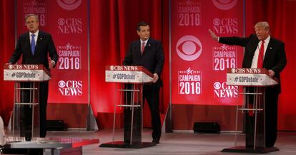 Bush, Cruz e Trump trocaram acusações durante o debate.