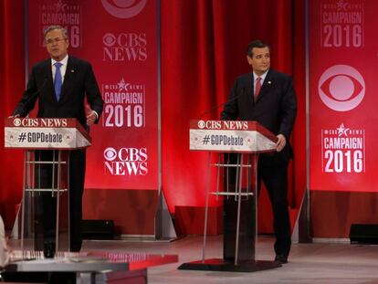 Bush, Cruz e Trump trocaram acusações durante o debate.