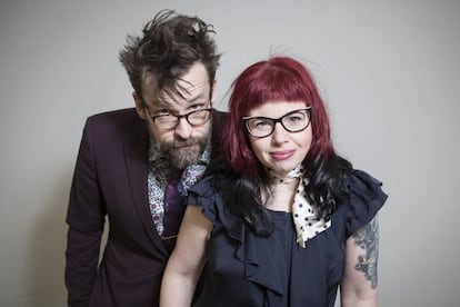 Matt Fraction y Kelly Sue DeConnick en Barcelona.