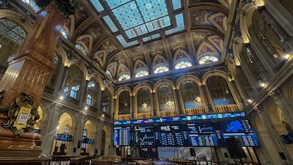Vista de la Bolsa de Madrid.