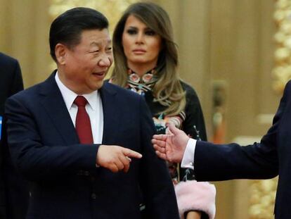 El presidente de EE UU, Donald Trump y su homólogo chino, Xi Jinping.