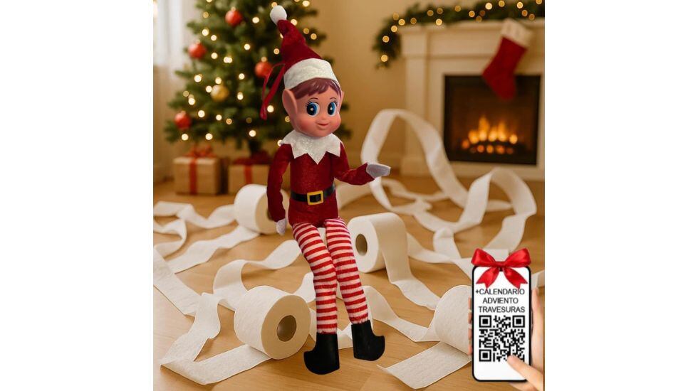 QR con acceso al calendario de travesuras.