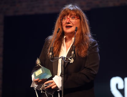 Isabel Coixet recoge la Espiga de Honor en Valladolid.