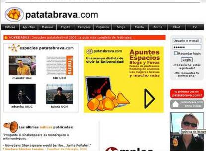 Imagen de la portada de la 'web' patatabrava.com.