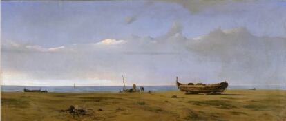 'Platja de la Rabassada', una de les millors obres de Modest Urgell, al Museu d’Art de Girona.