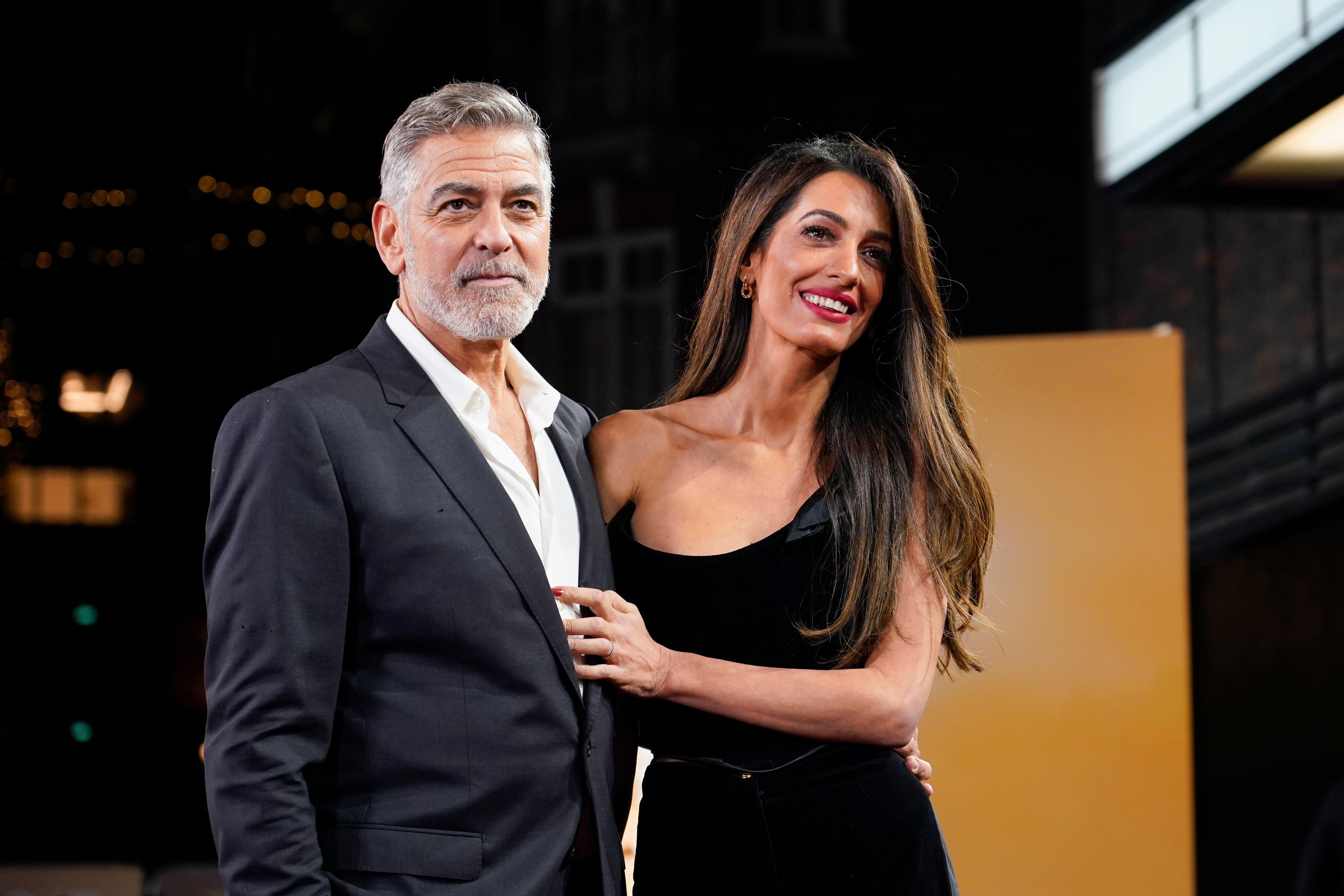 George y Amal Clooney, en un estreno en diciembre de 2023 en Londres.