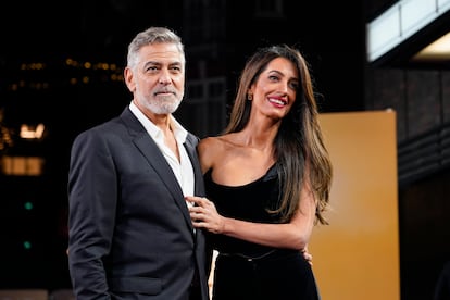 George y Amal Clooney, en un estreno en diciembre de 2023 en Londres.