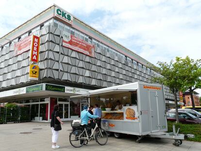 Centro comercial en el centro de Schwedt.