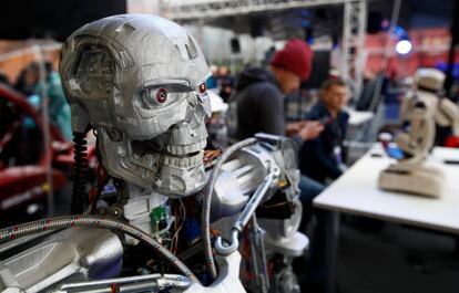 Un robot modelado con una impresora 3-D, en un festival de ciencia y tecnología en Moscú en septiembre pasado.