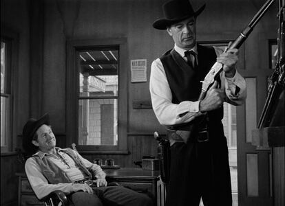 Una imagen de 'Solo ante el peligro', de Fred Zinnemann con Gary Cooper.