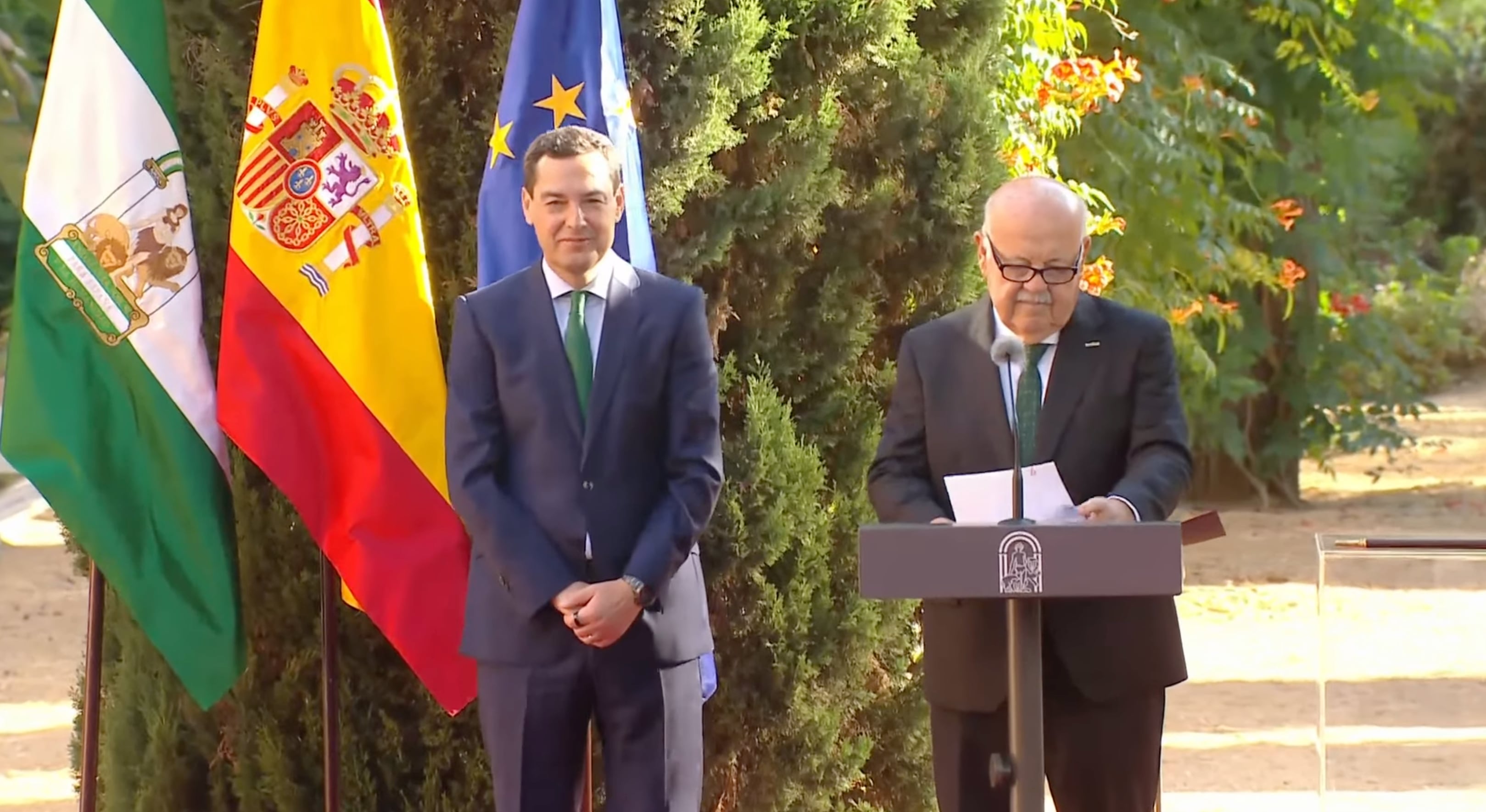 Moreno toma posesión como presidente de Andalucía