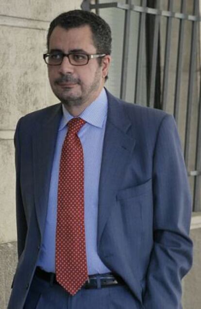 El empresario José Enrique Rosendo, en los juzgados de Sevilla.