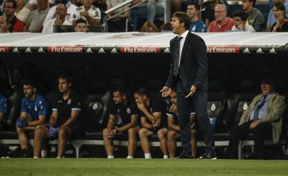 Lopetegui da instrucciones el partido ante el Espanyol