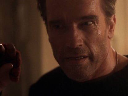 Arnold Schwarzenegger es capaz de enfrentarse al demonio pero también se agobia con los niños en verano.