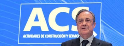 Florentino P&eacute;rez, presidente de ACS, el primer accionista de Saeta Yield. 