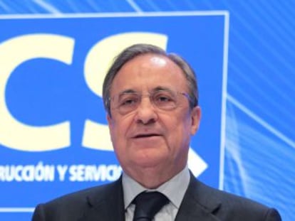 Florentino P&eacute;rez, presidente de ACS, el primer accionista de Saeta Yield. 