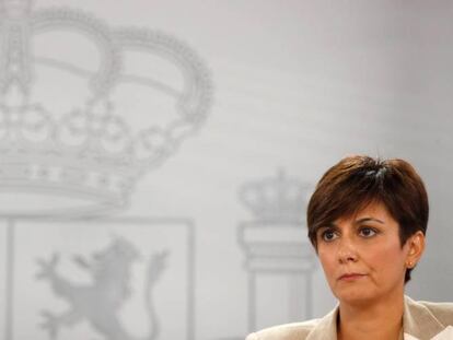 La ministra de Política Territorial y portavoz del Gobierno, Isabel Rodríguez en rueda de prensa tras la reunión del Consejo de Ministros.
