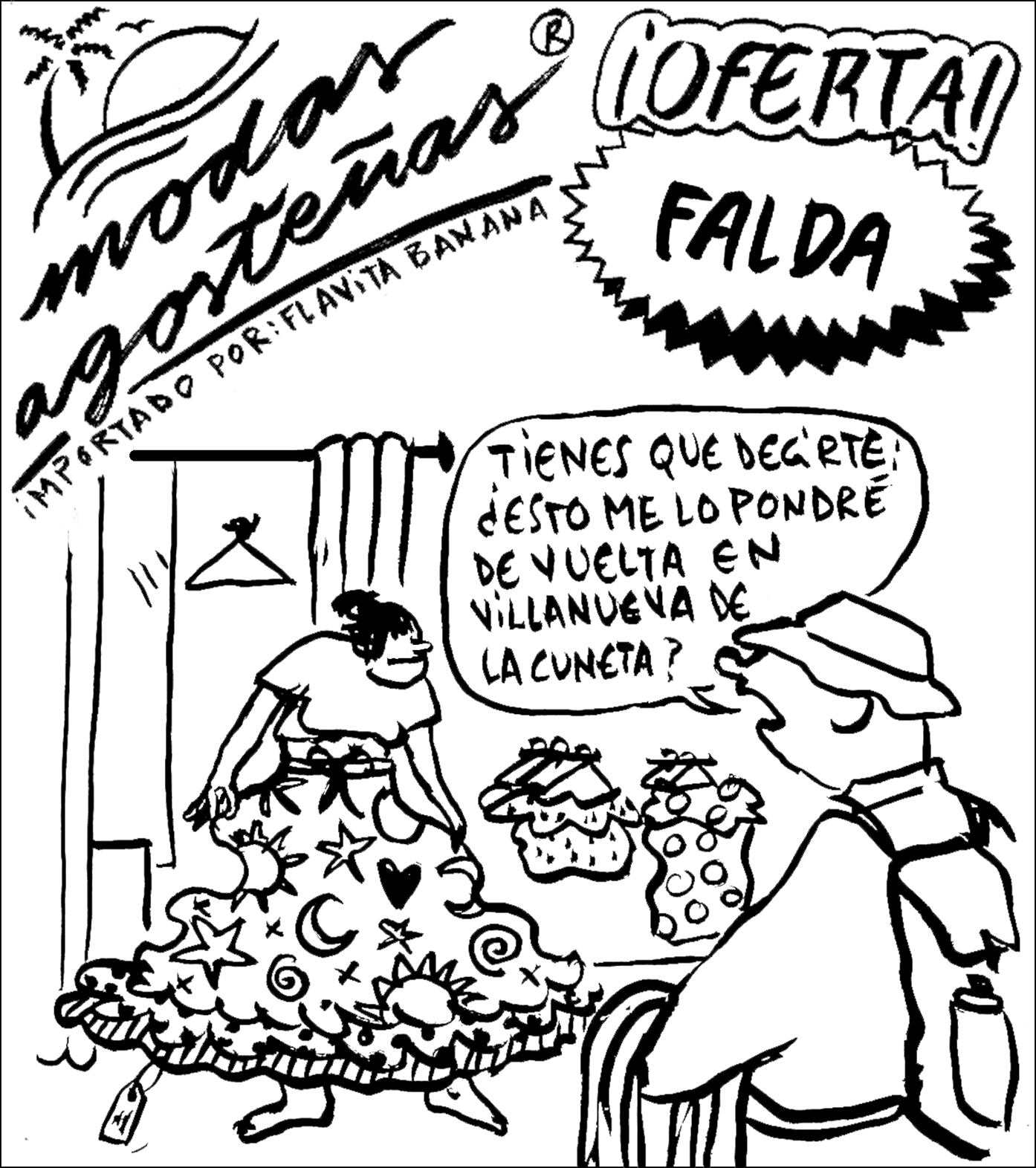 Moda agosteña de Flavita Banana: la falda