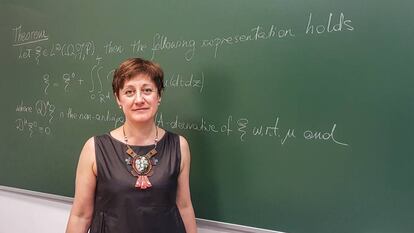 Giulia de Nunno, ganadora del premio internacional Su Buchim a la investigación matemática de alto nivel en regiones en desarrollo.
