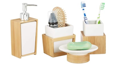 Juego de accesorios para el baño Relaxdays