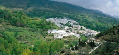 Vista del pueblo de Trevélez.