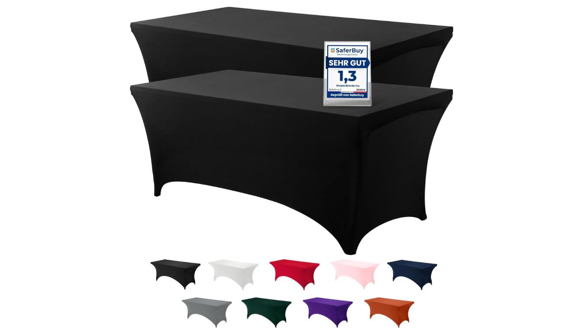 Paquete de manteles rectangulares disponible en varios colores.