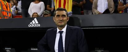 Valverde, durante el partido ante el Valencia.