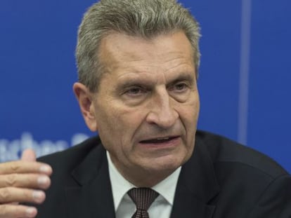 El comisario de Sociedades Digitales, G&uuml;nther Oettinger.