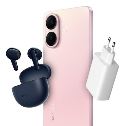 Artículo de EL PAÍS Escaparate en el que se prueba el móvil vivo V60 Lite 5G, ahora rebajado y con cargador y auriculares de regalo