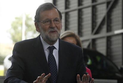 El presidente del Gobierno, Mariano Rajoy, a su llegada a un acto oficial el pasado jueves. 