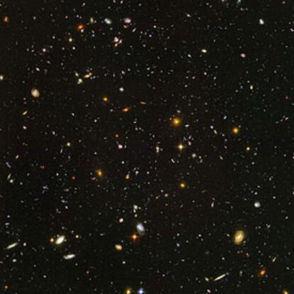 El campo ultraprofundo captado por el <i>Hubble.</i>