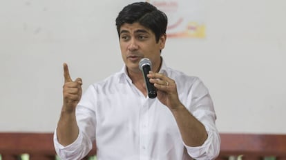 Carlos Alvarado, candidato del Partido Acción Ciudadana.