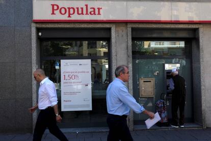 Una de las oficinas de Banco Popular.