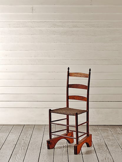 Silla modificada de Sabbathday Lake (c.1875-99).
