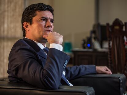 El exministro de Justicia de Brasil Sergio Moro, en marzo pasado.