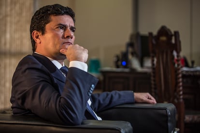 El exministro de Justicia de Brasil Sergio Moro, en marzo pasado.