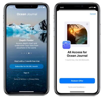 Cupones de descuento en la App Store de iOS 14.
