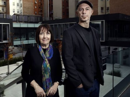 Kay Welsh and Mick Green at the British Council in Madrid.