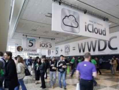 Foto de archivo del lanzamiento de iCloud en 2011.